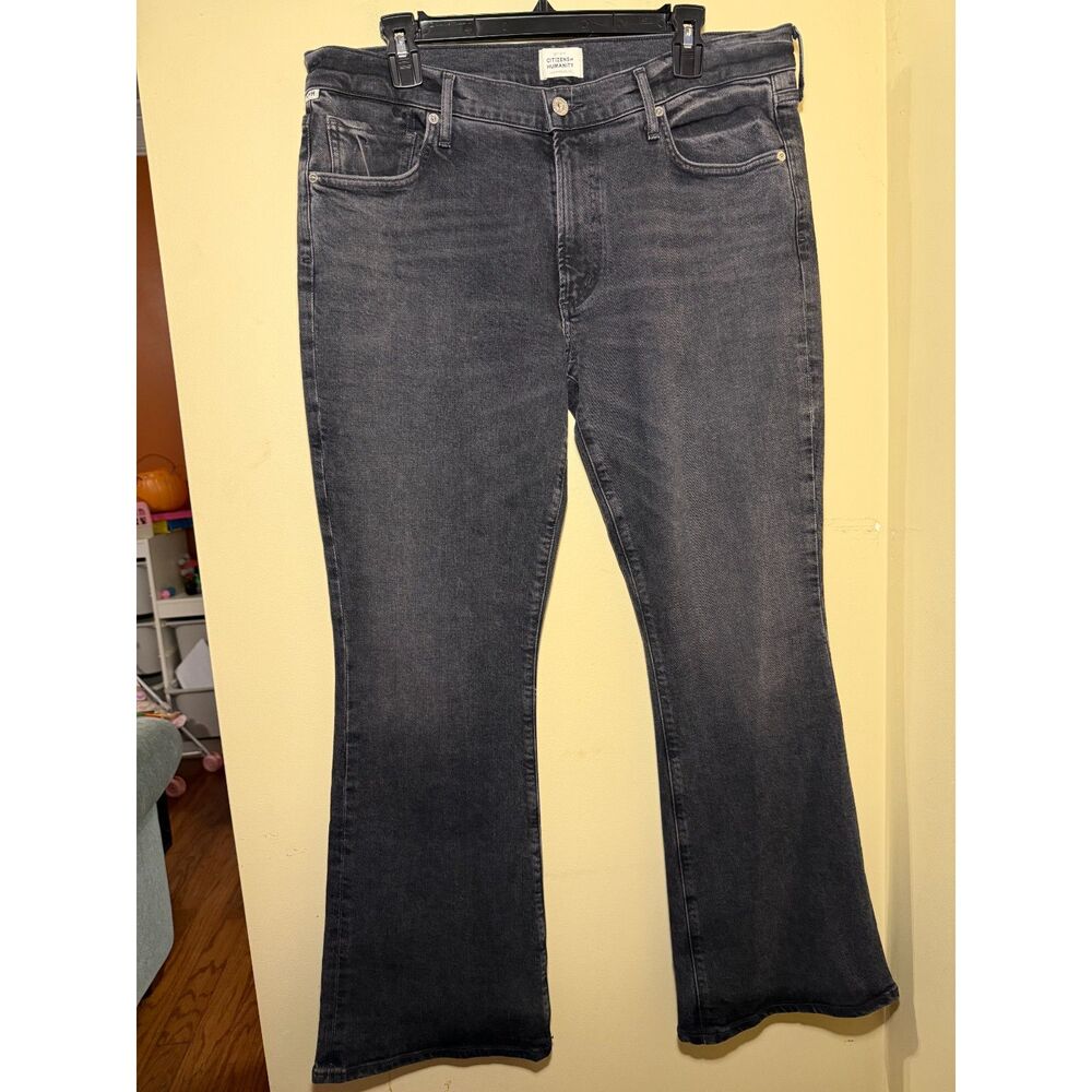 Citizens of Humanity 'Emmanuelle' Mid Rise Boot Cut Dark Grey Jeans | Size 32